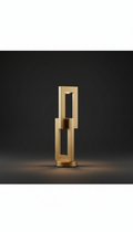 Brushed gold accent lamp