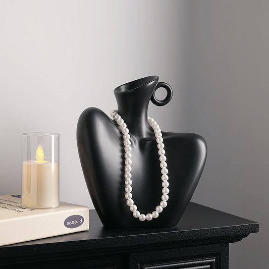Black and White female style vases