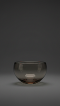 Minimalist smoke glass bowl